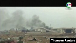 Large explosions hit Equatorial Guinea city of Bata, says local TV, March 7, 2021. 