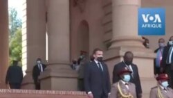Macron reçu par Ramaphosa à Pretoria