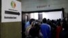 Aspiring members of parliament and councillors register at an election nomination court in Harare, Zimbabwe, June 14, 2018. 