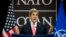 U.S. Secretary of State John Kerry gestures during a news conference, at NATO headquarters in Brussels, Belgium, April 23, 2013.