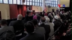 Visiting Mosque, Obama Condemns Violence Against Muslim Americans