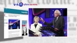 VOA60 - Elections Sanders, Clinton Battle in New York Democratic Debate