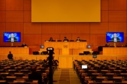 지난 22일 개막한 유엔 인권이사회 46차 정기이사회에서 안토니우 구테흐스 유엔 사무총장이 화상으로 연설했다.