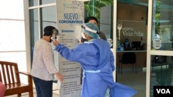 Entrada de un hospital privado en Managua, Nicaragua. Foto VOA.