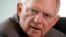 German Finance Minister Wolfgang Schaeuble attends the weekly cabinet meeting at the chancellery, in Berlin, Germany, May 22, 2013.