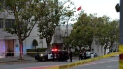 三藩市警方：駕車撞入中國領事館的司機被警方開槍打死