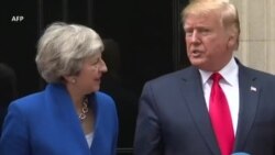 Theresa May accueille Donald Trump à Downing Street
