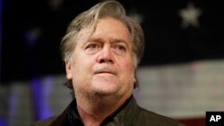 Steve Bannon, mantan penasihat Presiden Donald Trump di Gedung Putih (foto: dok). 