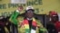 FILE - Zimbabwe's President Emmerson Mnangagwa at a campaign rally in Harare, August 9, 2023.