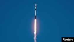 FILE - A SpaceX Falcon 9 rocket is launched, carrying 23 Starlink satellites into low Earth orbit in Cape Canaveral, Florida, U.S., May 6, 2024. (REUTERS/Joe Skipper/File Photo)