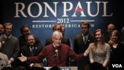 El congresista Ron Paul se ha esforzado por lograr en Maine su primera victoria.