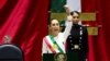 La nueva presidenta de México, Claudia Sheinbaum, pronuncia su primer discurso ante el Congreso tras asumir el cargo. En la Ciudad de México, el 1 de octubre de 2024.