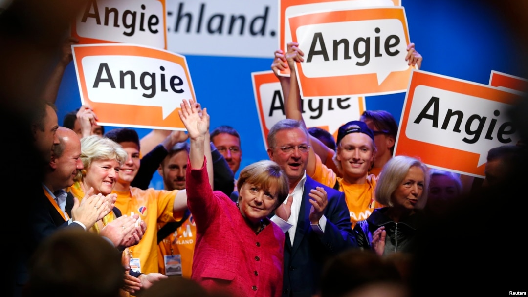 Bà Merkel kêu gọi cử tri ủng hộ bà thật đông để dẫn đến một nước Đức mạnh hơn, được kính nể khắp châu Âu