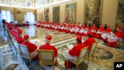 El Colegio de Cardenales del Vaticano está dominado por los clérigos italianos.