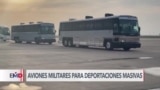  EEUU necesita aviones militares para deportaciones masivas, según abogados