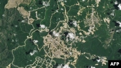 In this NASA Earth Observatory satellite image taken in February 2024, a view of the construction site of the future Indonesian capital city Nusantara on the island of Borneo.