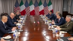 Secretary of War Pete Hegseth hosts a bilateral meeting with Italian Minister of Defense Guido Crosetto, Washington, D.C., June 15, 2026. 