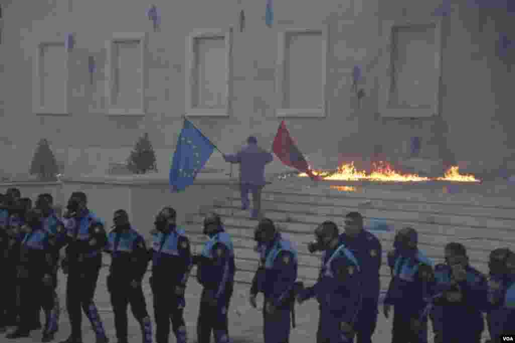 Tirana opposition protest