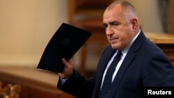 The resignation of Prime Minister Boiko Borisov's government was approved by Bulgaria's parliament in Sofia, Nov. 16, 2016.