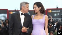 George Clooney et son épouse Amal Clooney