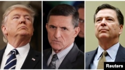 Donald Trump, Michael Flynn i James Comey