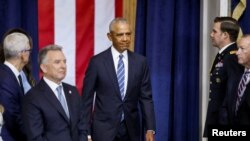 ক্যাপিটল ভবনে প্রাক্তন প্রেসিডেন্ট বারাক ওবামা। ফটোঃ ২০ জানুয়ারি, ২০২৫।