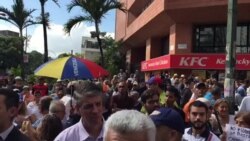 Opositores en Venezuela realizan movilización política