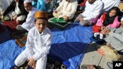 Sholat Idul Fitri di Brooklyn, New York (foto: dok).