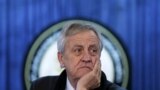 FILE - Nicholas Haysom, then the head of the U.N. Assistance Mission in Afghanistan, listens to a question during a news conference in Kabul, Afghanistan, Feb. 14, 2016.