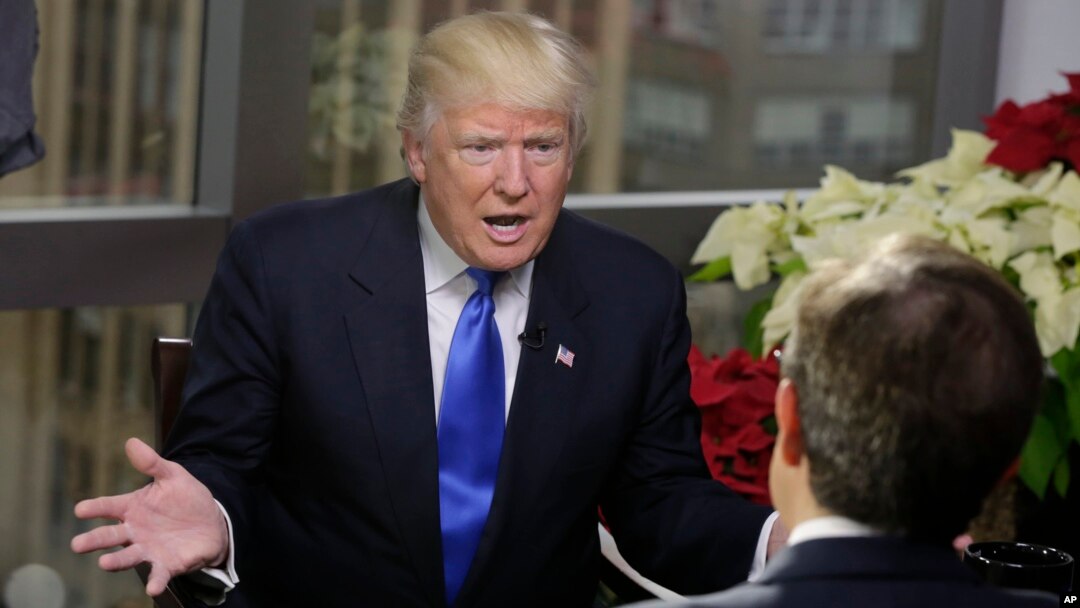 Presiden AS Donald Trump dalam wawancara dengan Fox News (foto: dok).