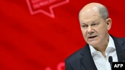 El canciller alemán, Olaf Scholz, asiste al congreso electoral del Partido de los Socialistas Europeos (PSE) antes de las próximas elecciones europeas de 2024, el 2 de marzo de 2024 en Roma. 