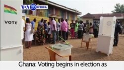VOA60 Africa - Voting underway in Ghana presidential election