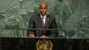 FILE - Haitian President Jovenel Moise addresses the 72nd United Nations General Assembly at U.N. headquarters in New York.