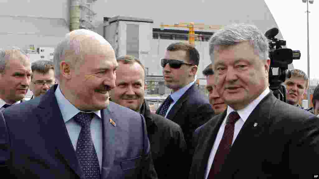 Ukraina va Belarus rahbarlari Petro Poroshenko va Aleksandr Lukashenko