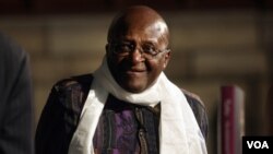 Uskup Agung Desmond Tutu akan mendapat penghargaan khusus dan hibah 1 juta dolar (foto: dok). 