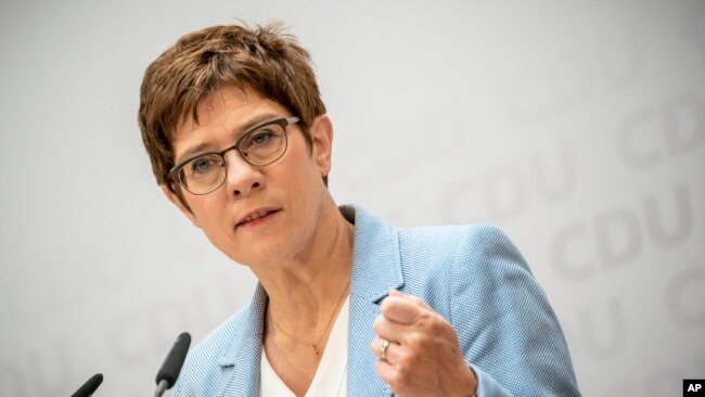 Ministrja e mbrojtjes gjermane Annegret Kramp-Karrenbauer