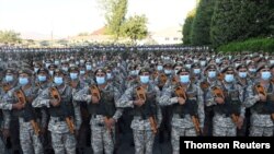 رژه سربازان نیروی نظامی تاجیکستان در شهر دوشنبه، پایتخت تاجیکستان - آرشیو