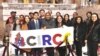 Sameth Mell is pictured with the Coalition of Immigrants, Refugees, and Communities of Color (CIRCC) in Olympia, Washington, on Legislative Day. (Courtesy of Sameth Mell) 