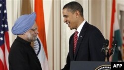 Премьер-министр Индии Манмохан Сингх и президент США Барак Обама. Белый дом. 24 ноября 2009 года