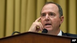 FILE - House Intelligence Committee Chairman Adam Schiff, a Democrat, speaks during a hearing on Capitol Hill in Washington, July 24, 2019. 