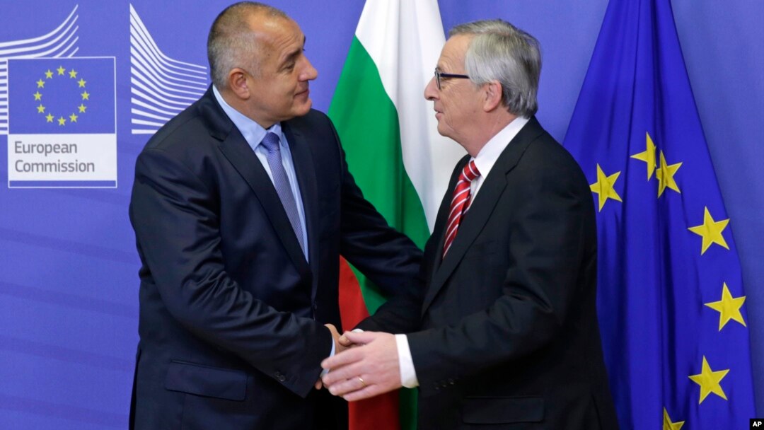 Bugarski premijer Bojko Borisov i predsednik Evropske komisije Žan Klod Junker tokom susreta u Briselu