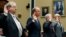 Dr. Joseph Mastandrea, left, chairman of the board, Miami-Luken, John Hammergren, chairman, president, and CEO, McKesson, J. Christopher Smith, former president and CEO, H.D. Smith Wholesale Drug, and Steven Collis, chairman, president, and CEO, AmerisourceBergen, are sworn in before they testify during a hearing of the Committee on Energy and Commerce, Subcommittee on Oversight and Investigations, about the opioid epidemic, on Capitol Hill, May 8, 2018 in Washington. 