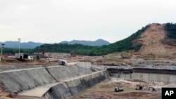 FILE - Construction work takes place at the site of the Grand Ethiopian Renaissance Dam near Assosa, Ethiopia, June 28, 2013. Egypt says negotiations over an upstream Nile dam being built by Ethiopia have not led to any "breakthrough."