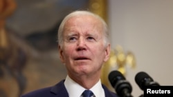 U.S. President Joe Biden speaks on his deal with House Speaker Kevin McCarthy (R-CA) to raise the United States' debt ceiling at the White House