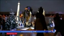 برج ایفل در روزهای کریسمس