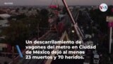 México: al menos 23 muertos y 70 heridos tras colapso de paso elevado del Metro