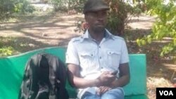 FILE: Political activist and former journalist Itai Dzamara staging a sit-in in Harare's Africa Unity Square on Tuesday, October 21, 2014. (Photo: By Frank Chikowore)