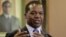 FILE: Zimbabwean central bank governor John Mangudya delivers his 2016 Monetary Policy statement in Harare, Feb. 4, 2016.