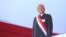 Peruvian President Pedro Pablo Kuczynski attends a ceremony at the Air Force base in Lima, Peru, Dec. 14, 2017. 