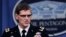FILE - U.S. Army Gen. Joseph Votel speaks to reporters at the Pentagon, Aug. 30, 2016.